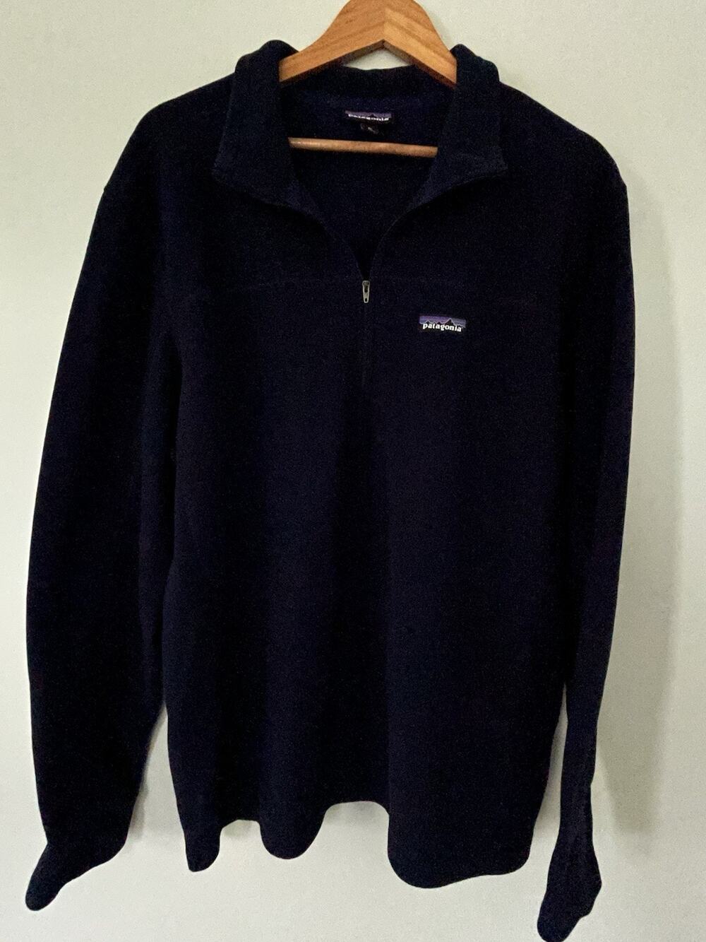 Patagonia Men's Micro D 1/4 Zip Fleece Pullover — XL — Navy Blue